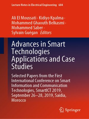 cover image of Advances in Smart Technologies Applications and Case Studies